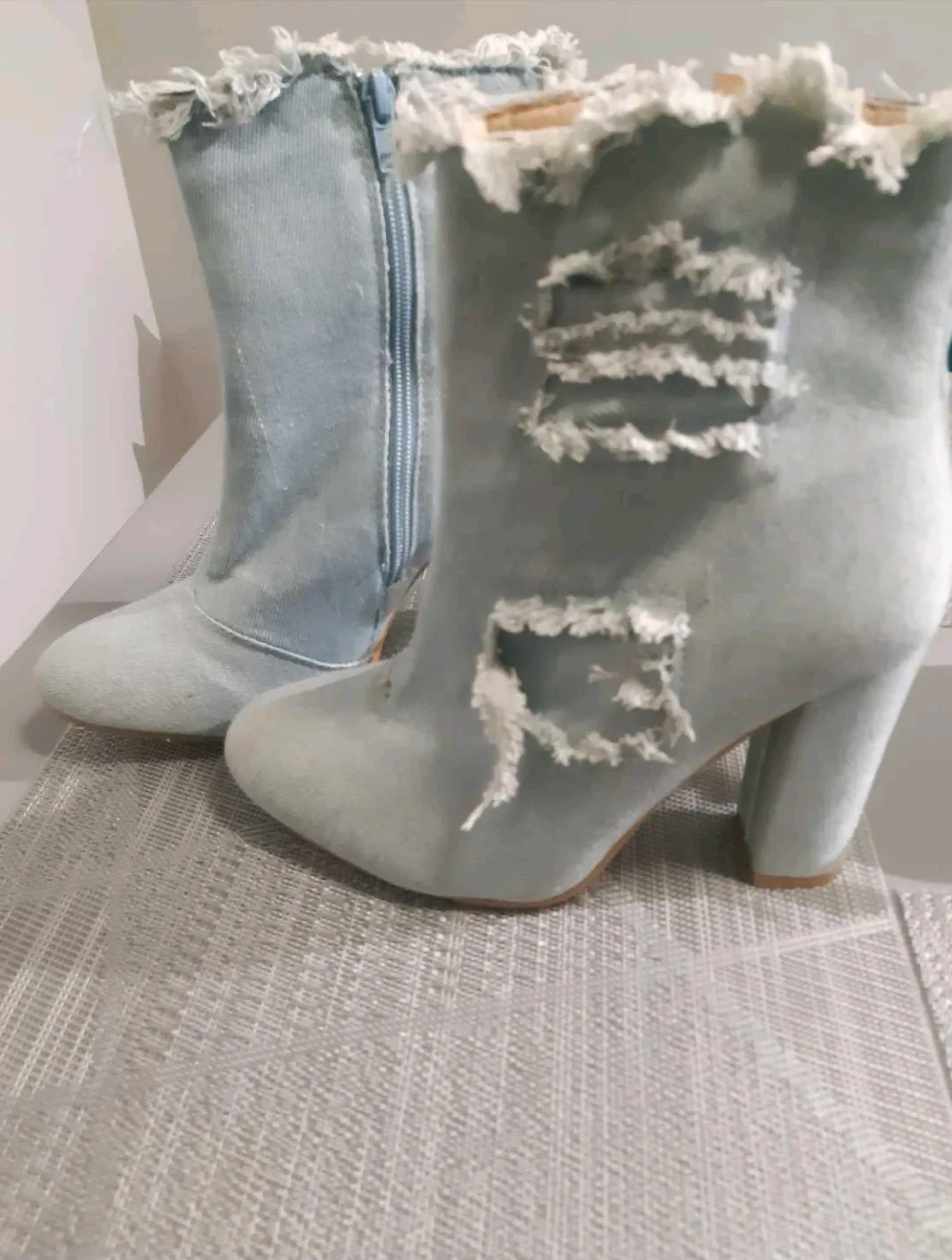 Denim Ankle Boots thumbnail