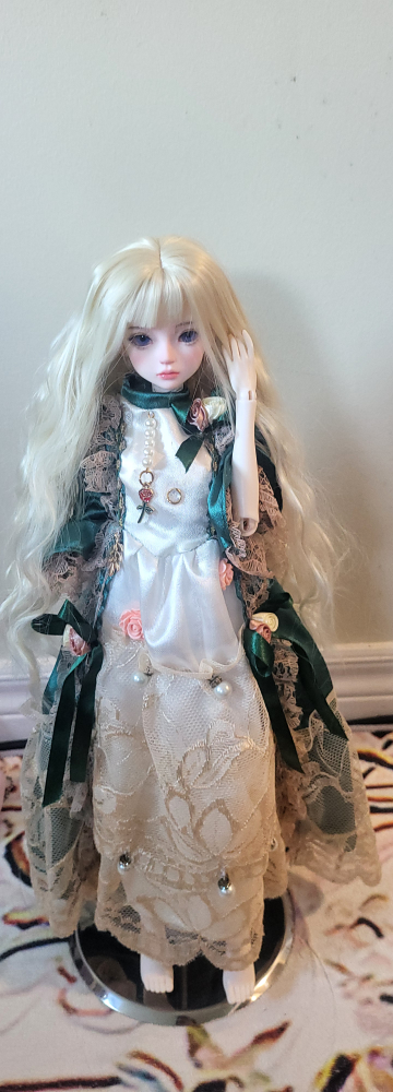 1/4 bjd blonde wig - fit 15cm to 18.5cm head - photo 5