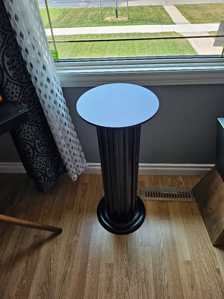 Cherry brown Decorative Pedestal Stand image indicator(2)