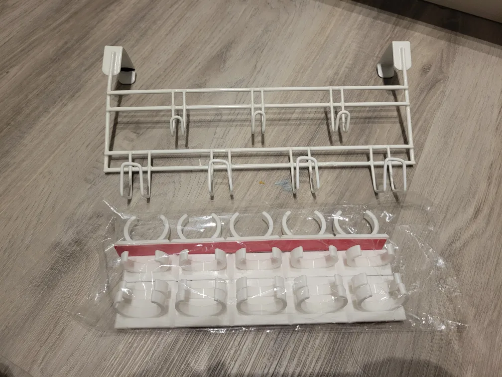 Over-the-Door Hook Rack & Wall Mount Hanger Set thumbnail