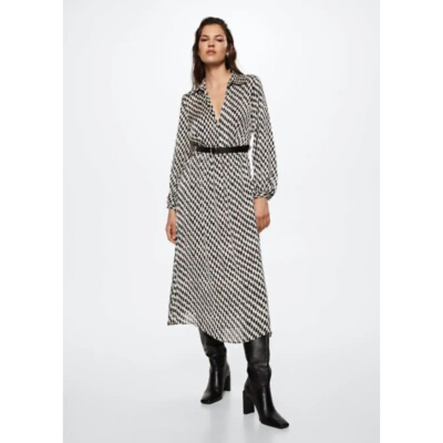 Mango Rhombus Print Midi Dress - photo 2