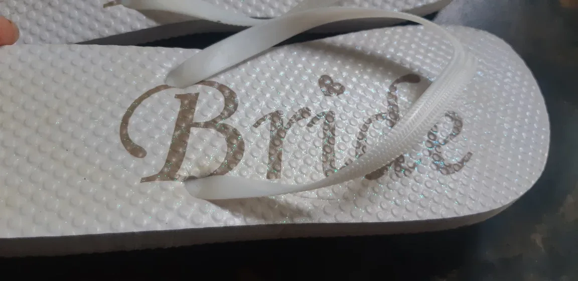 Bride Flip Flops - White image indicator(4)