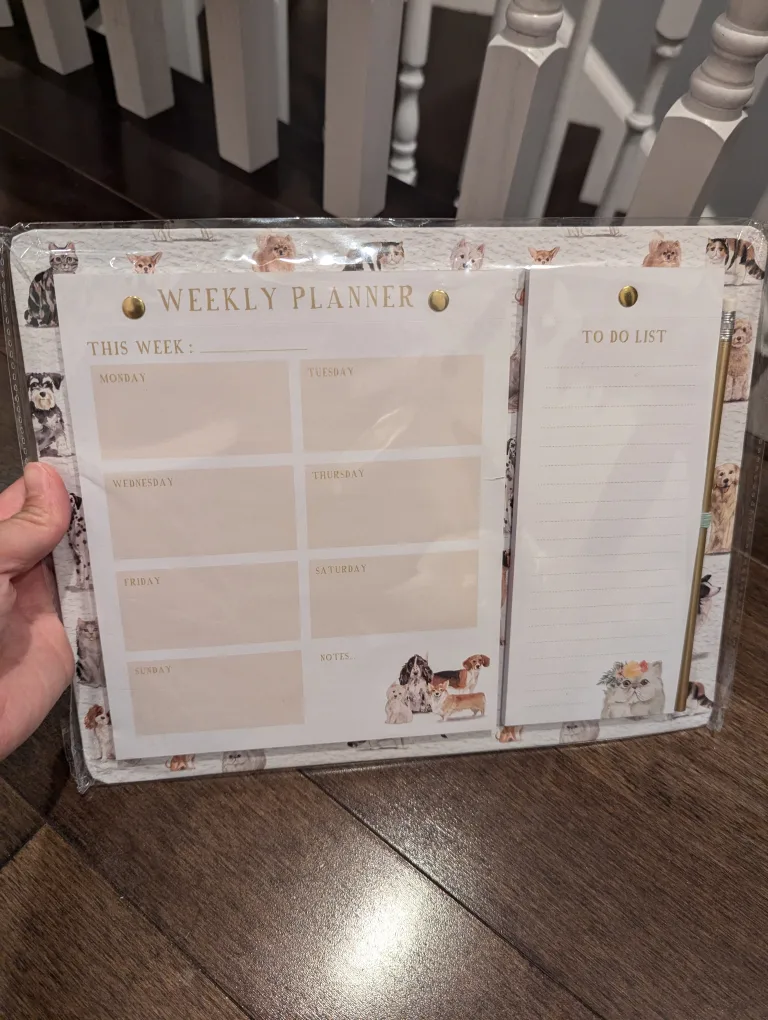 🇨🇦 #freecycle BNIB Weekly Planner and To do list - Pet Lover image indicator(3)
