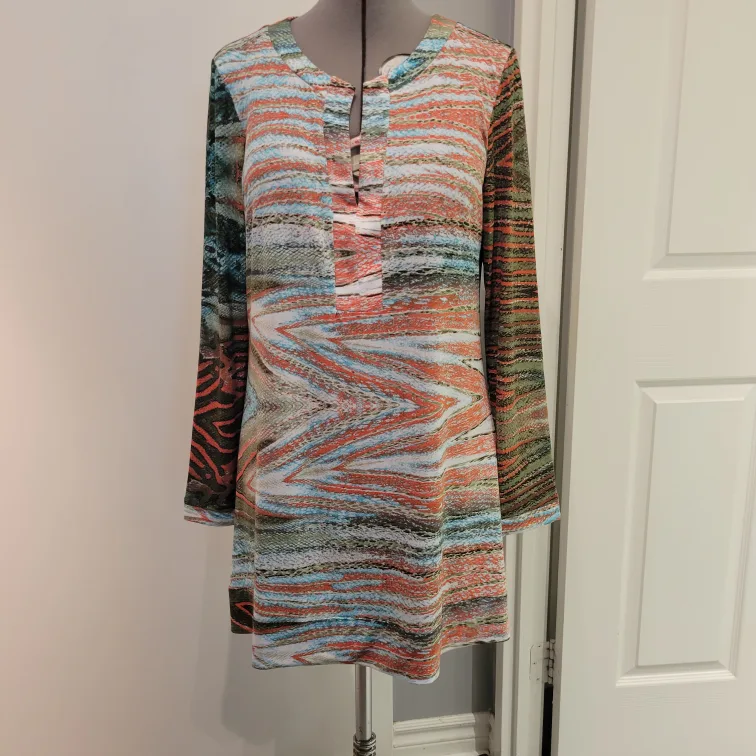 Dotty Women's Long Sleeve Dress Large thumbnail