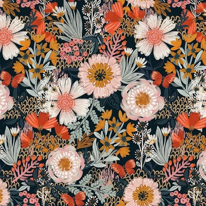 Floral Peel and Stick Wallpaper Roll 🇨🇦 thumbnail