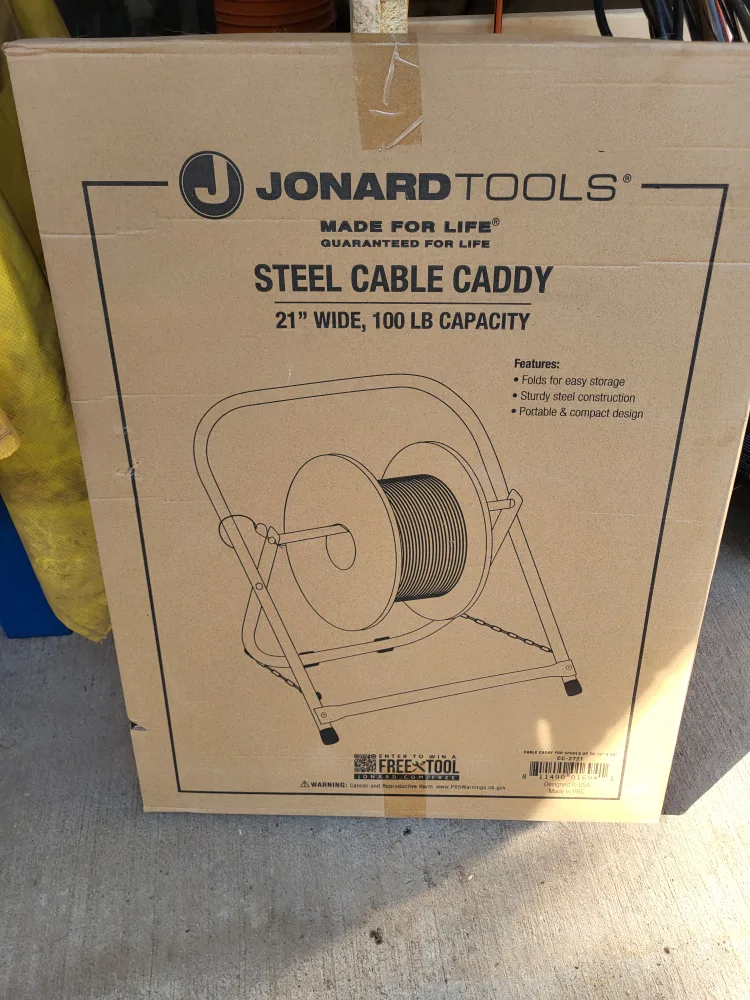 Jonard Tools Steel Cable Caddy - 21" Wide, 100lb Capacity thumbnail