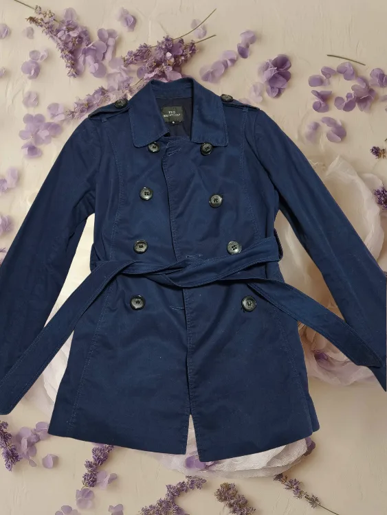 Trench Coat - Navy Blue thumbnail