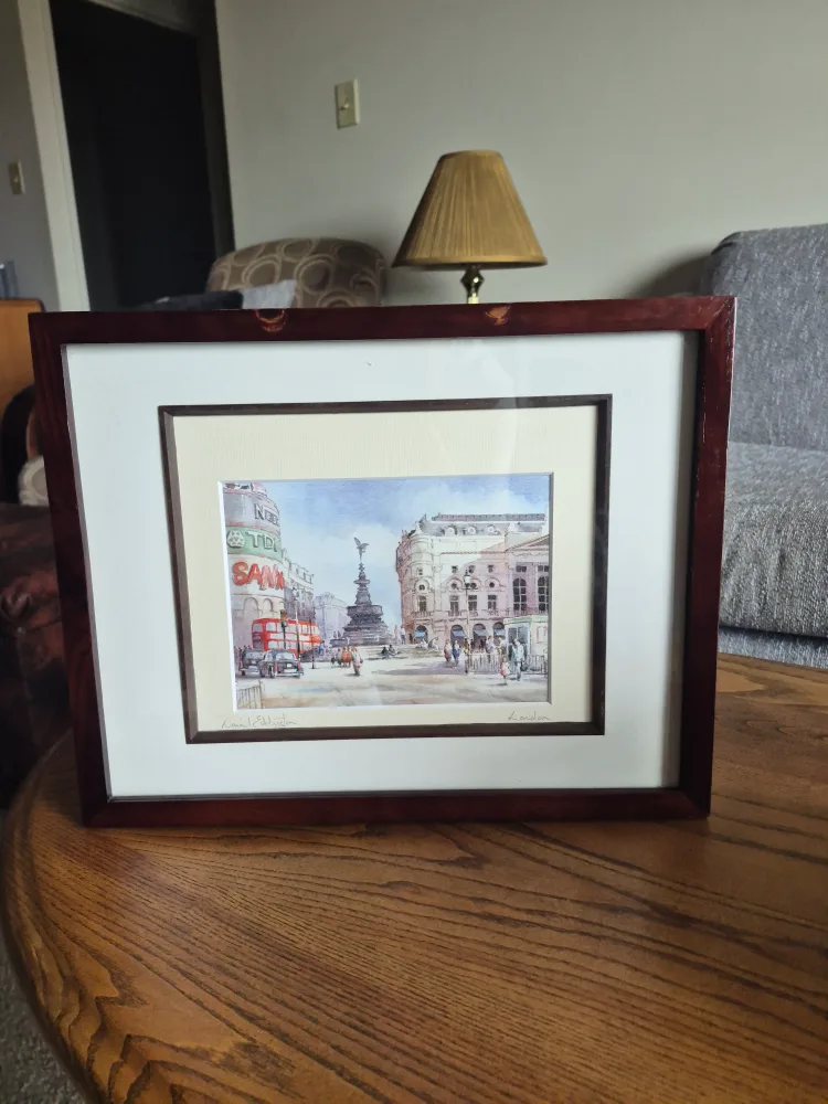 Framed London Piccadilly Circus Print by David Eddington image indicator(3)