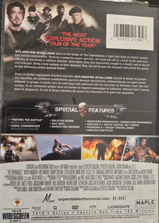 The Expendables: Les Sacrifiés DVD image indicator(2)