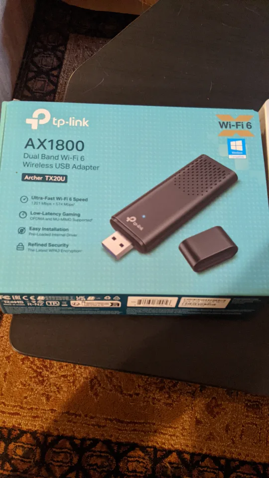 TP-Link AX1800 Archer TX20U WiFi 6 Wireless USB Adapter thumbnail