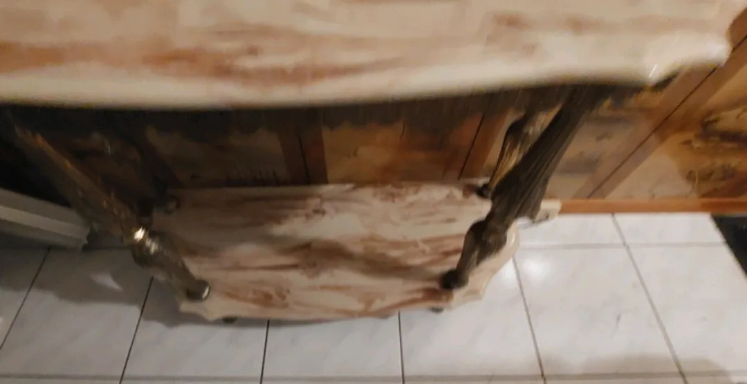 Faux Marble Top Console Table image indicator(6)