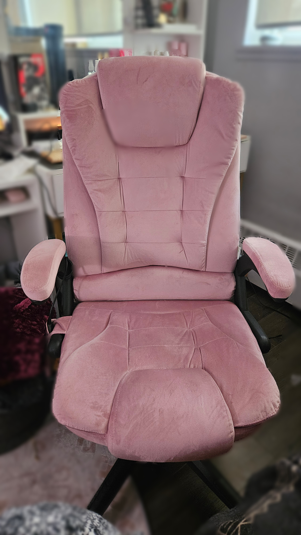 Pink Velvet Gaming Chair