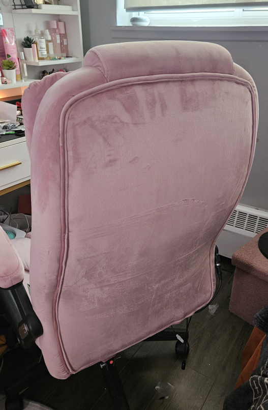 Pink Velvet Gaming Chair - photo 2