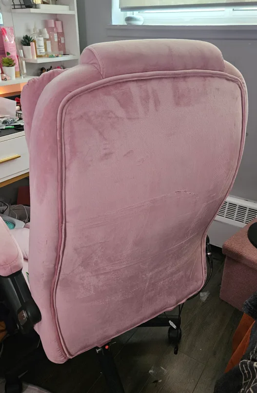 Pink Velvet Gaming Chair image indicator(2)