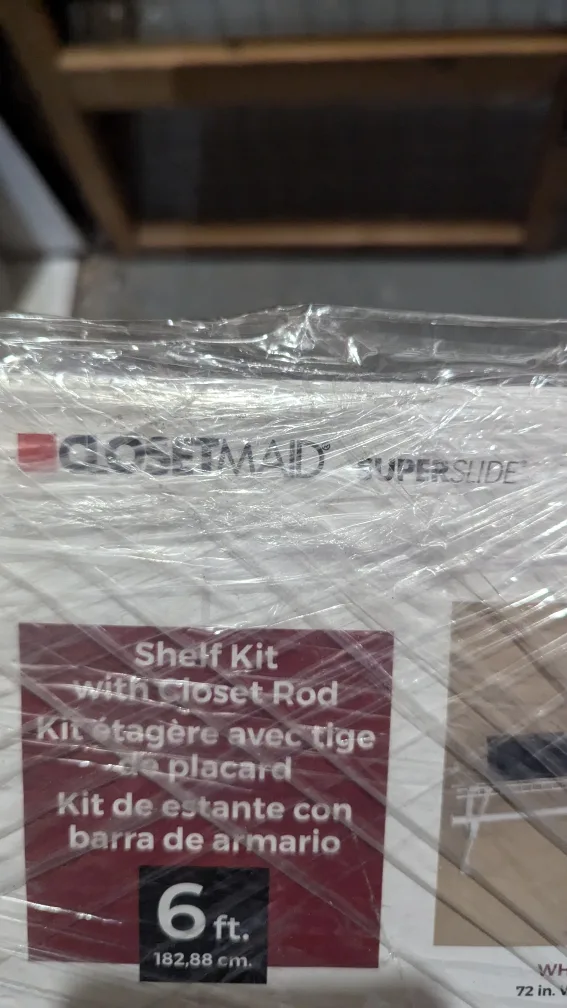 ClosetMaid 5632 Super Slide Shelf Kit - 6 ft image indicator(8)