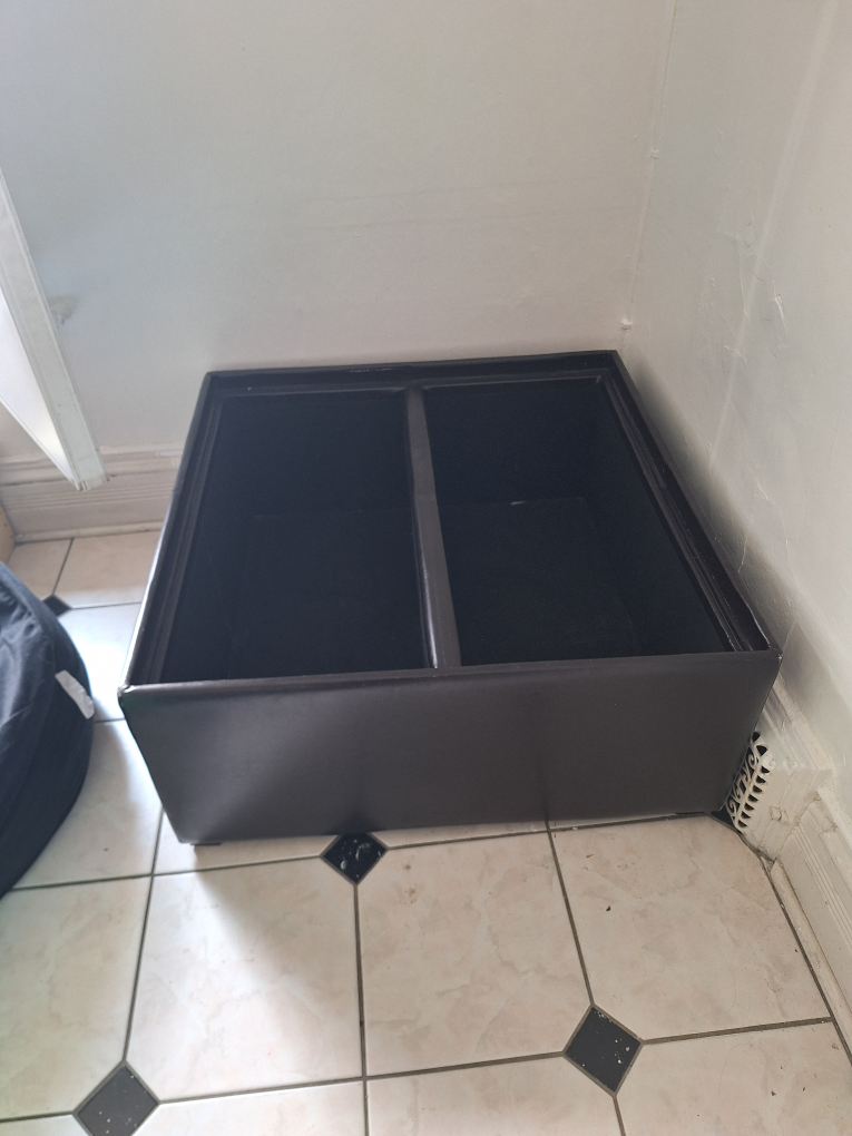 Dark Brown Storage Ottoman - photo 3