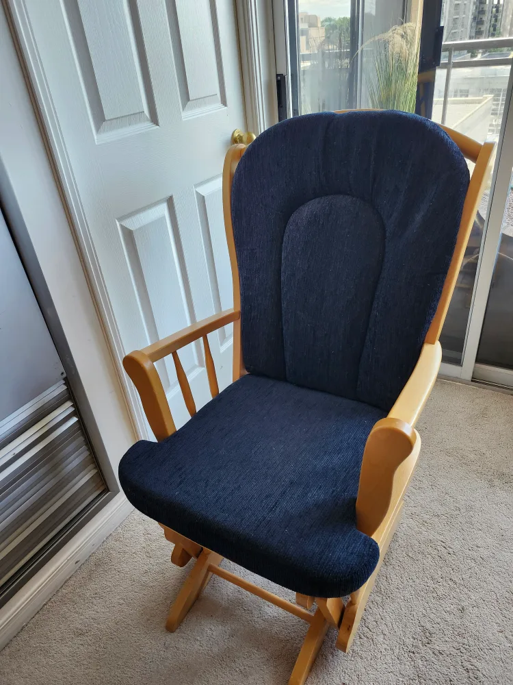Gliding Rocking Chair - Navy Blue thumbnail