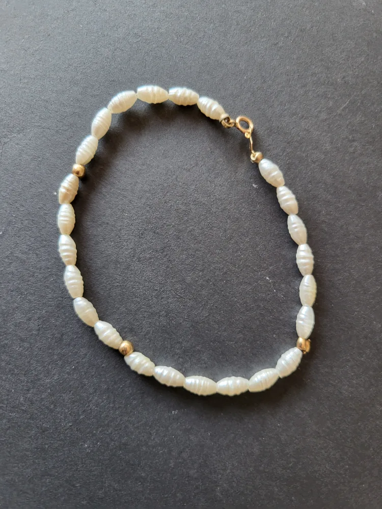 Pearl and 14K Gold Bracelet thumbnail