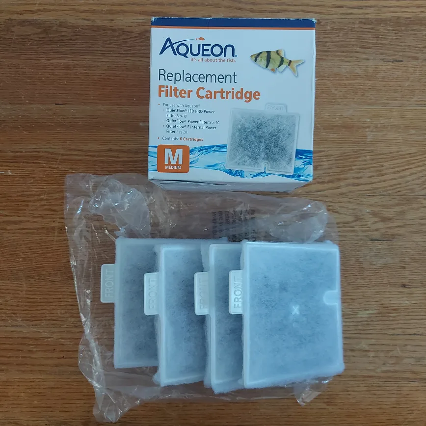 4 NEW Aqueon Replacement Filter Cartridge - Medium thumbnail