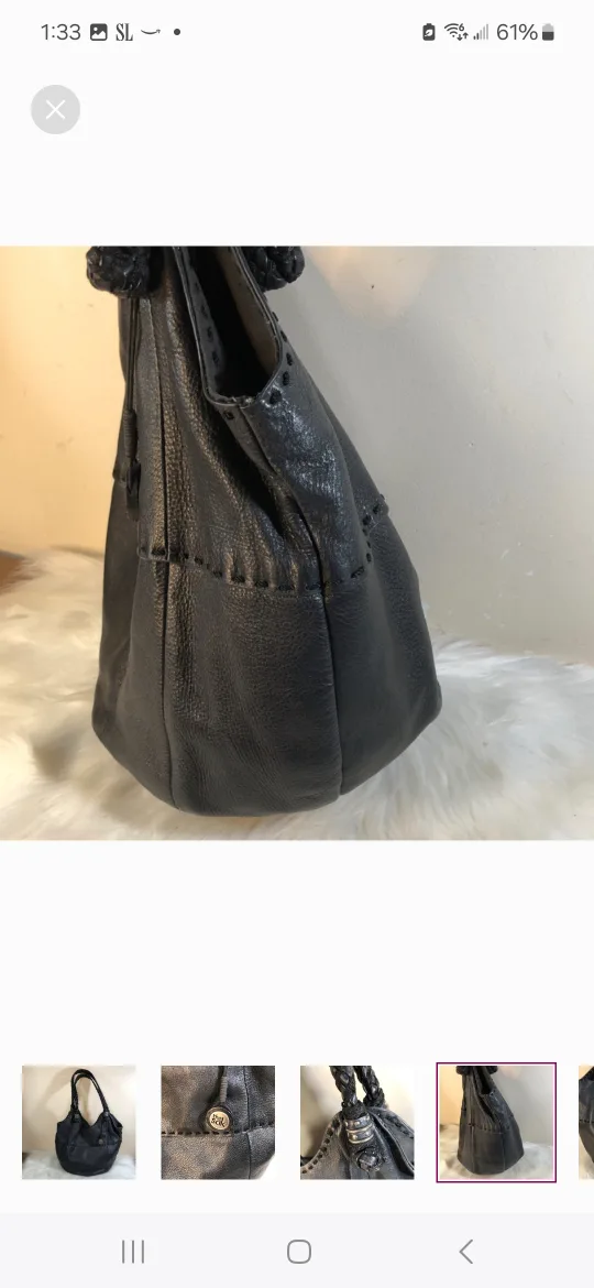 The Sak Black Leather Hobo Bag image indicator(7)