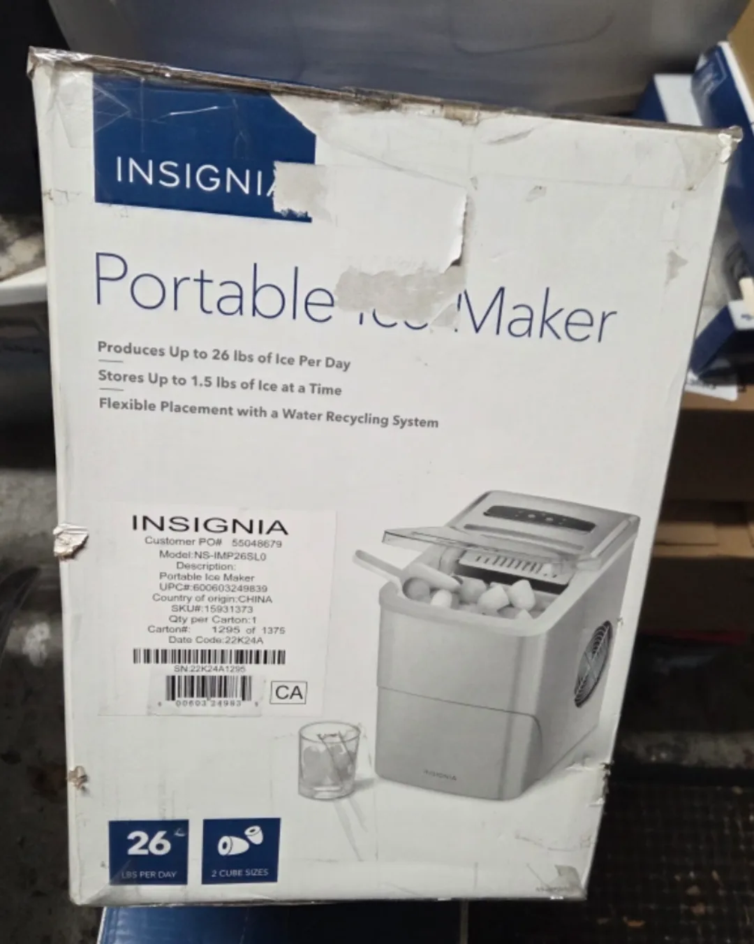 Insignia Portable Ice Maker NS-IMP26SL0 image indicator(2)
