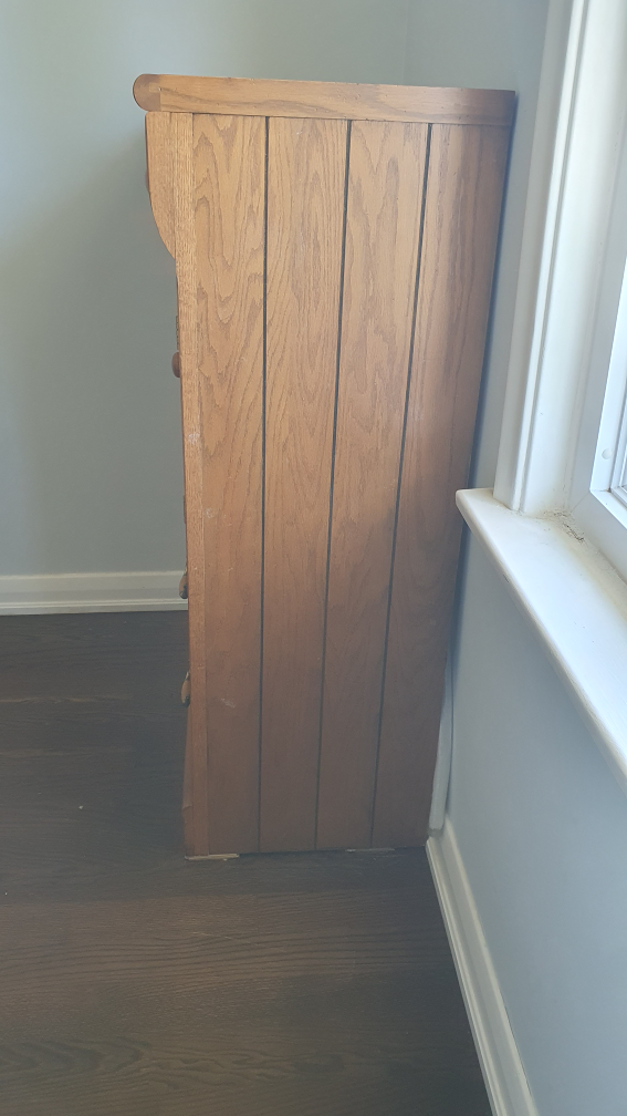 Wooden Dresser with Drawers and Cabinet - photo 4