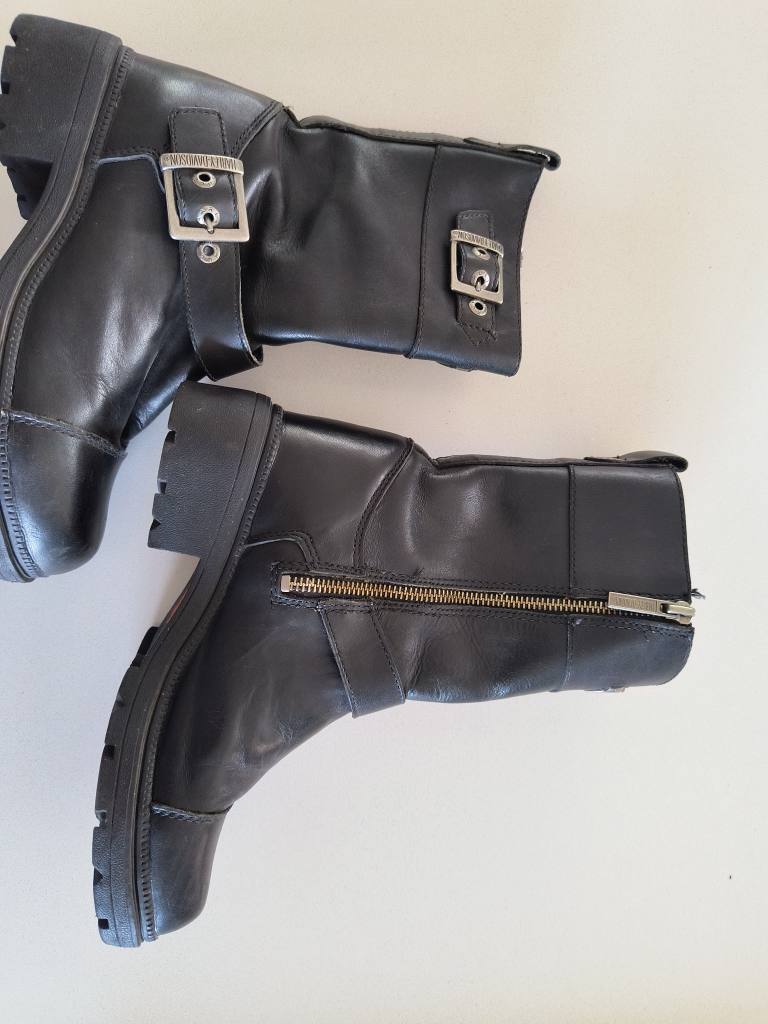 Harley Davidson Black Leather Boots - photo 5