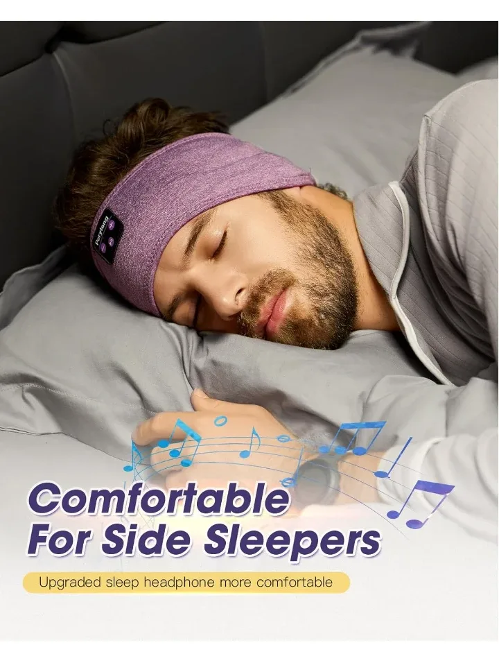 Hand Free Call and Stereo Music Hand Band, Yoga, Cycling, Sleep image indicator(5)