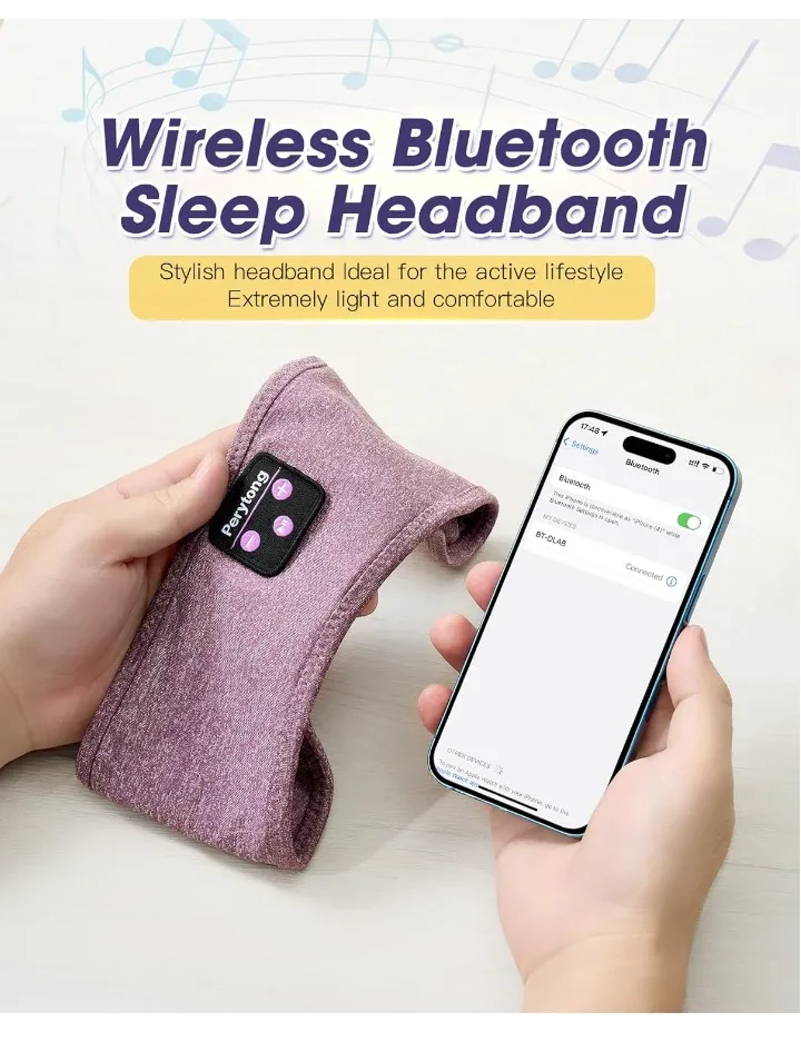 Hand Free Call and Stereo Music Hand Band, Yoga, Cycling, Sleep image indicator(6)