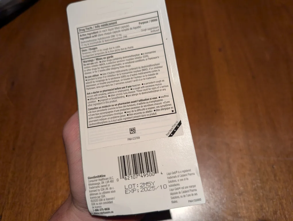 Robitussin DM Liquid Gels - Cough Suppressant image indicator(2)