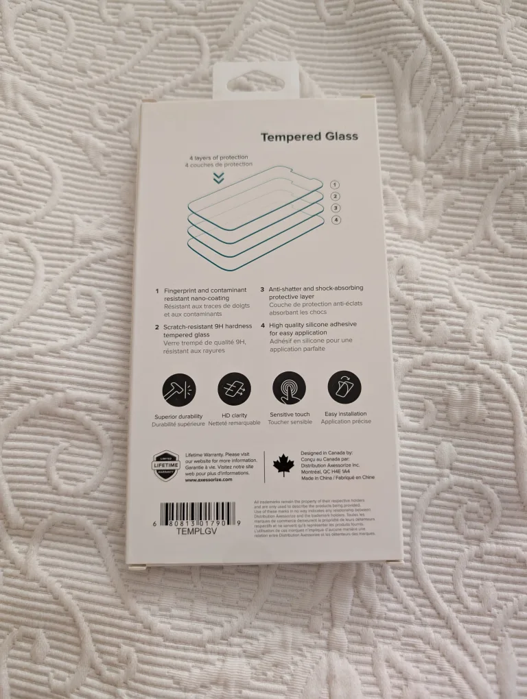 Axessorize Tempered Glass Screen Protector for LG Velvet 5G thumbnail