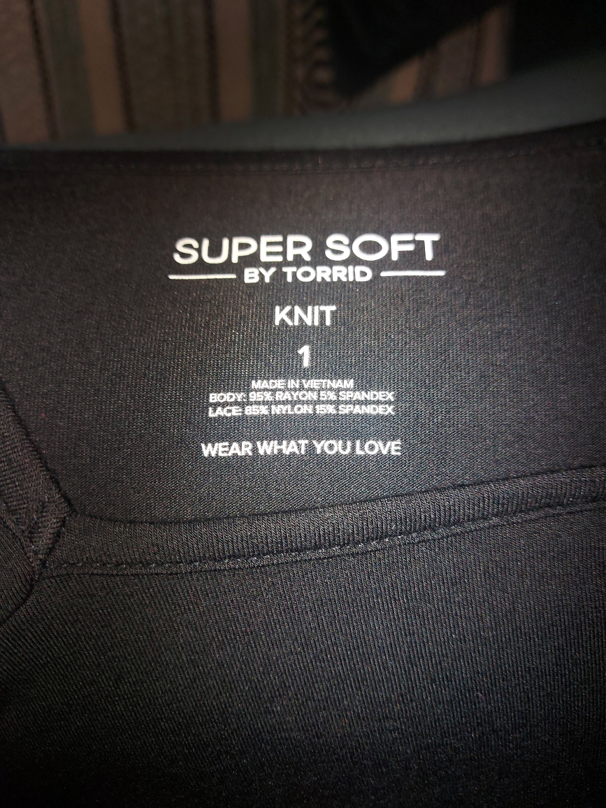 Torrid Super Soft Black Knit Top - Size 1 - photo 2