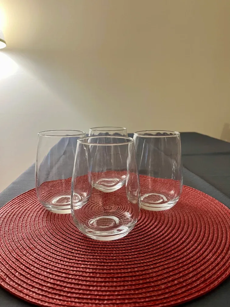 4 Stemless Wine Glasses thumbnail