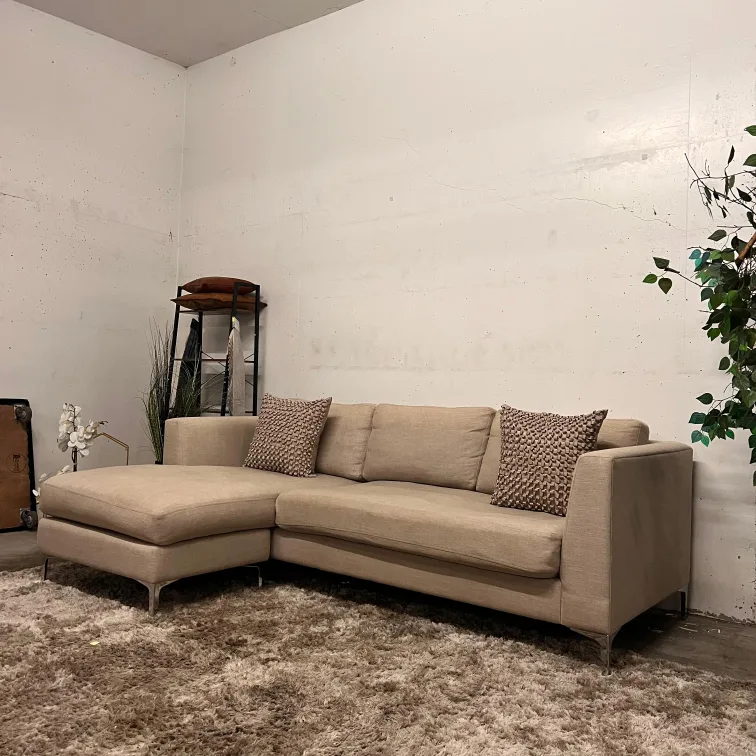 The cross reversible sectional. Down filled sofa couch. Delivery thumbnail