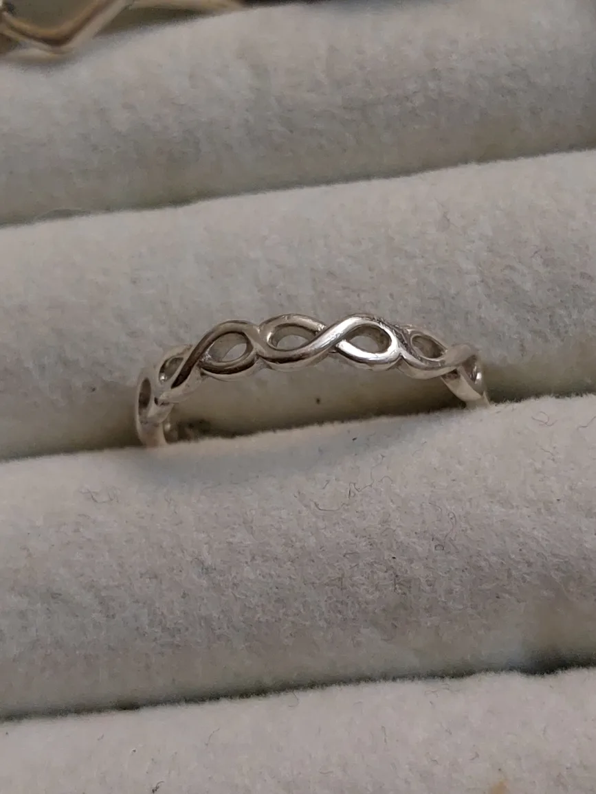Silver Infinity Knot Ring image indicator(3)