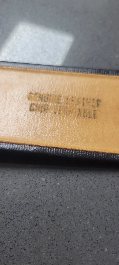 Black Leather Belt with Ornate Buckle image indicator(6)