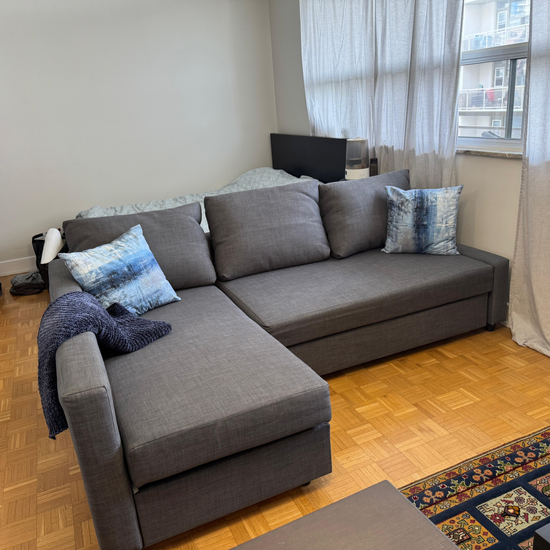 Grey Sectional Sofa with Storage