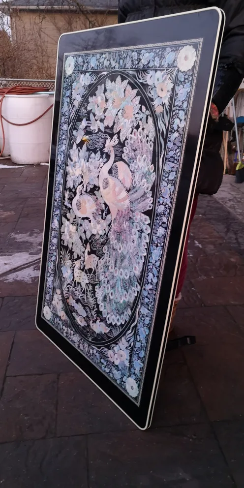 Vintage Mother of Pearl Inlay Table thumbnail
