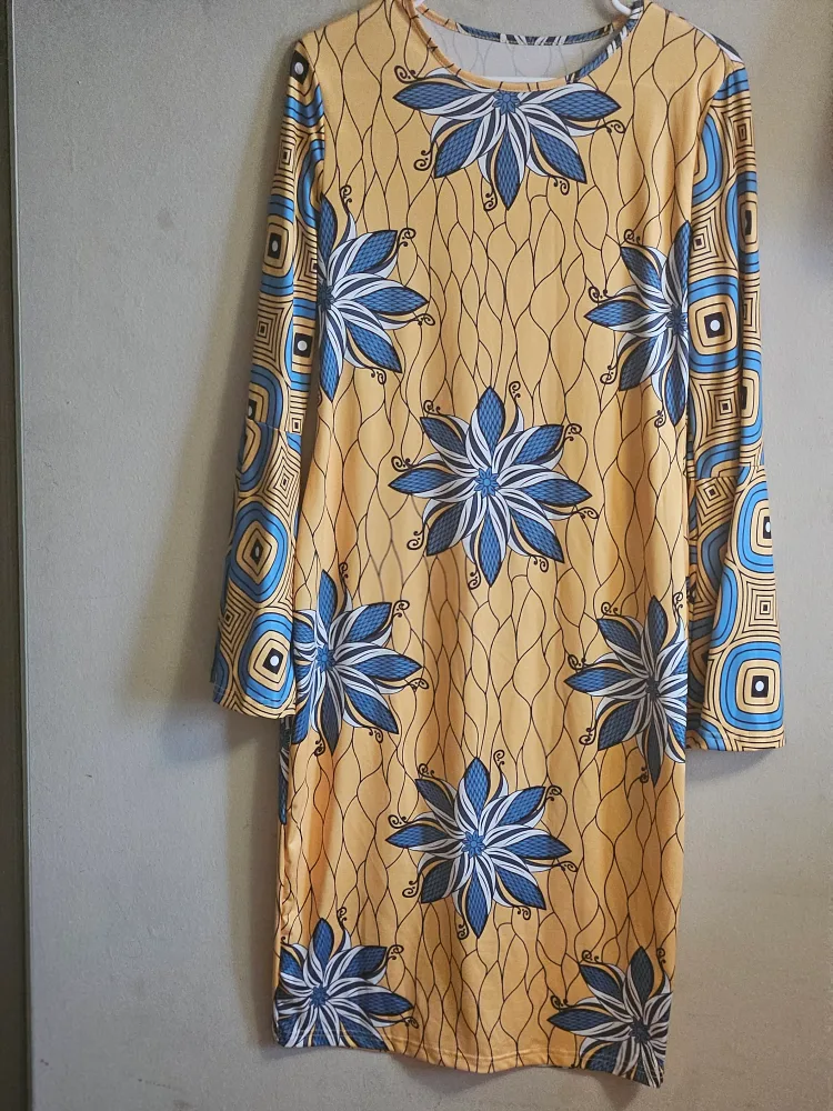 Floral Print Long Sleeve Dress thumbnail