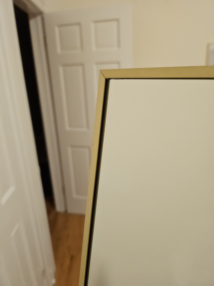 Gold framed full length mirror - photo 3