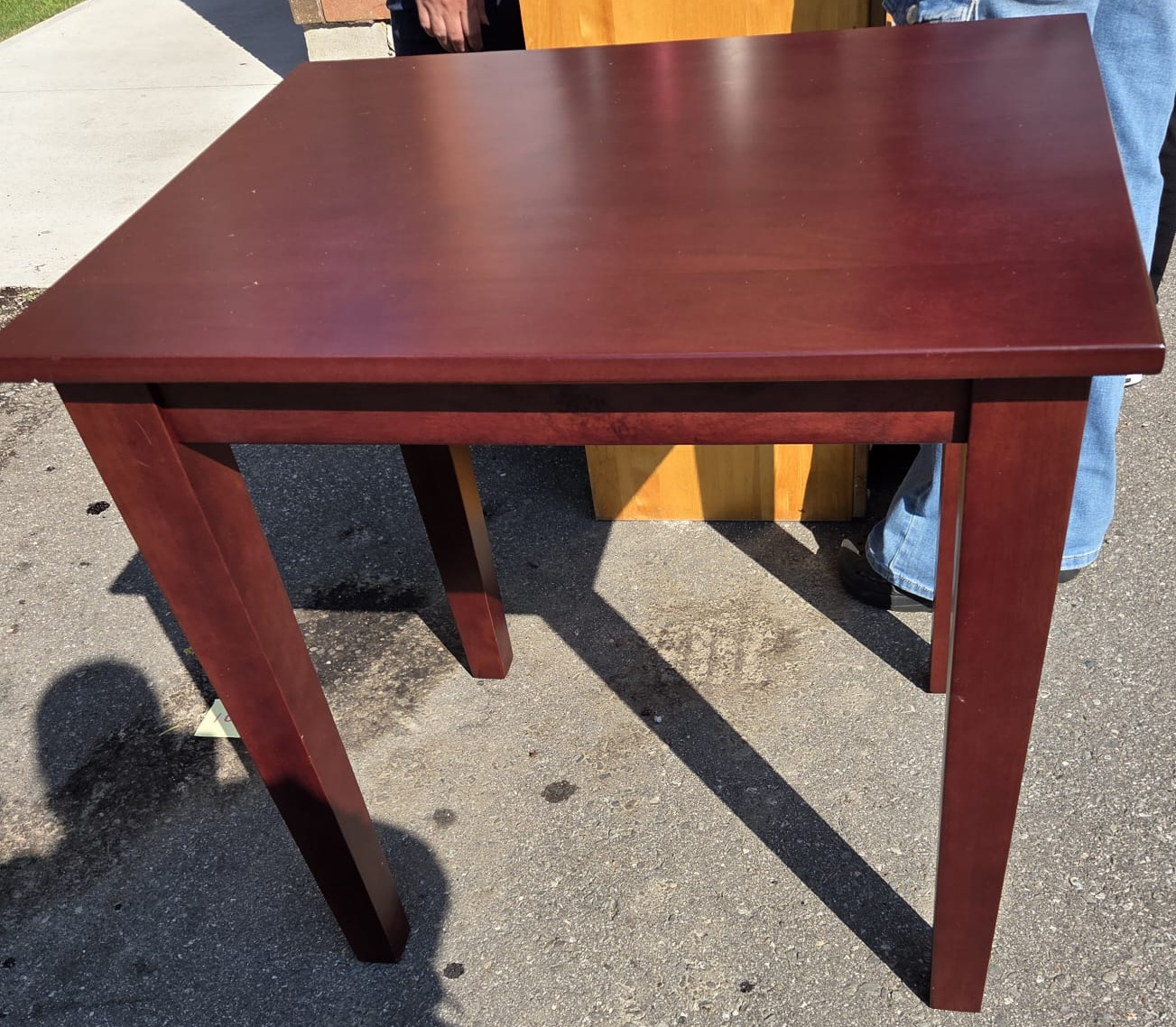 Small Dark Red Table (60x75x75 cm) - photo 2