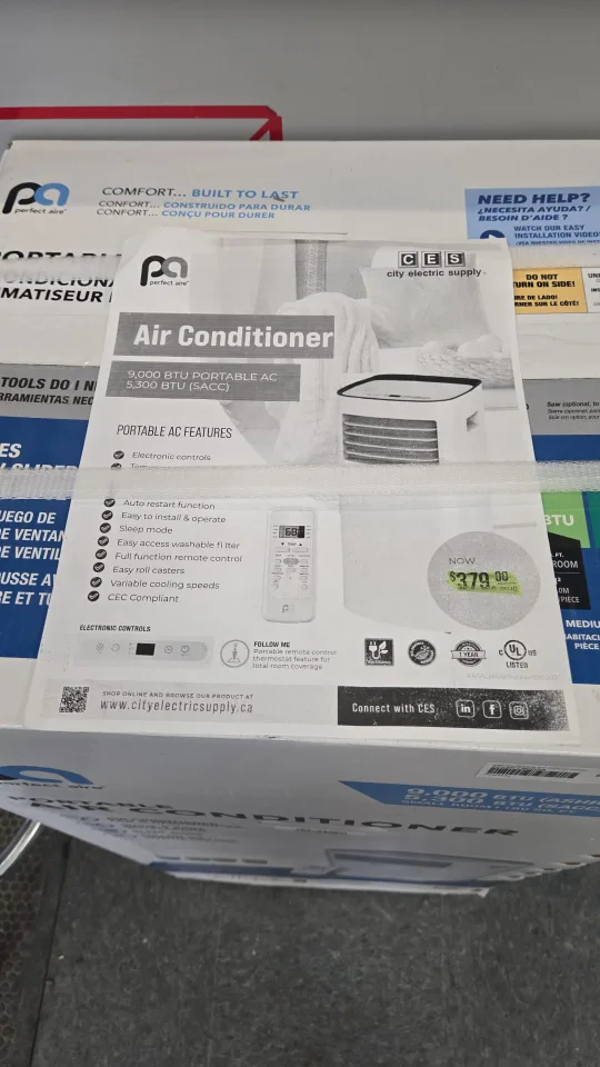 Perfect Aire 9,000 BTU Portable Air Conditioner thumbnail