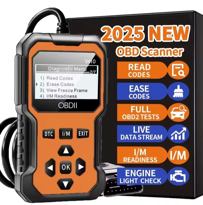 2025 NEW V410 OBDII Scanner - Engine Light Check thumbnail