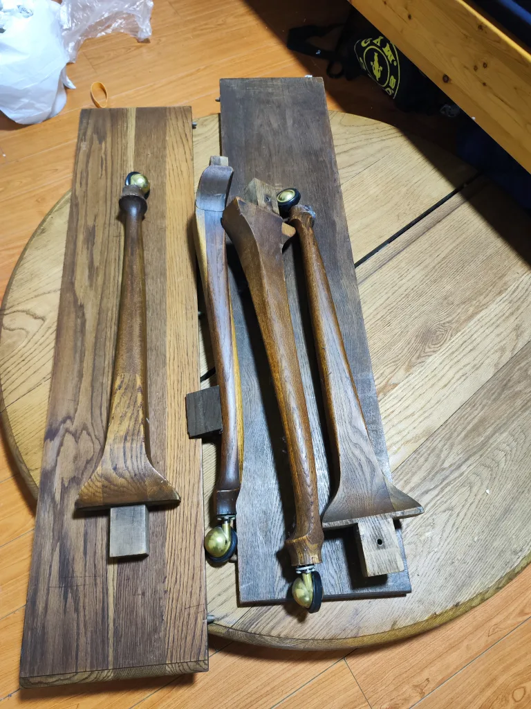 Round Wooden Table with Legs thumbnail