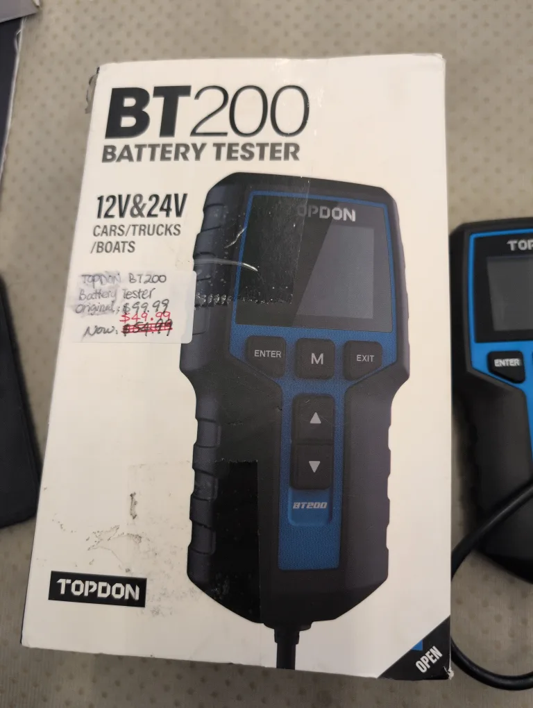 TOPDON BT200 12V/24V Battery Tester thumbnail