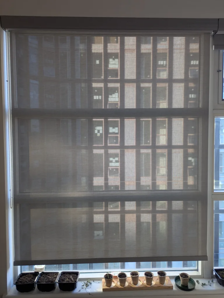 Grey Roller Shade Blinds thumbnail