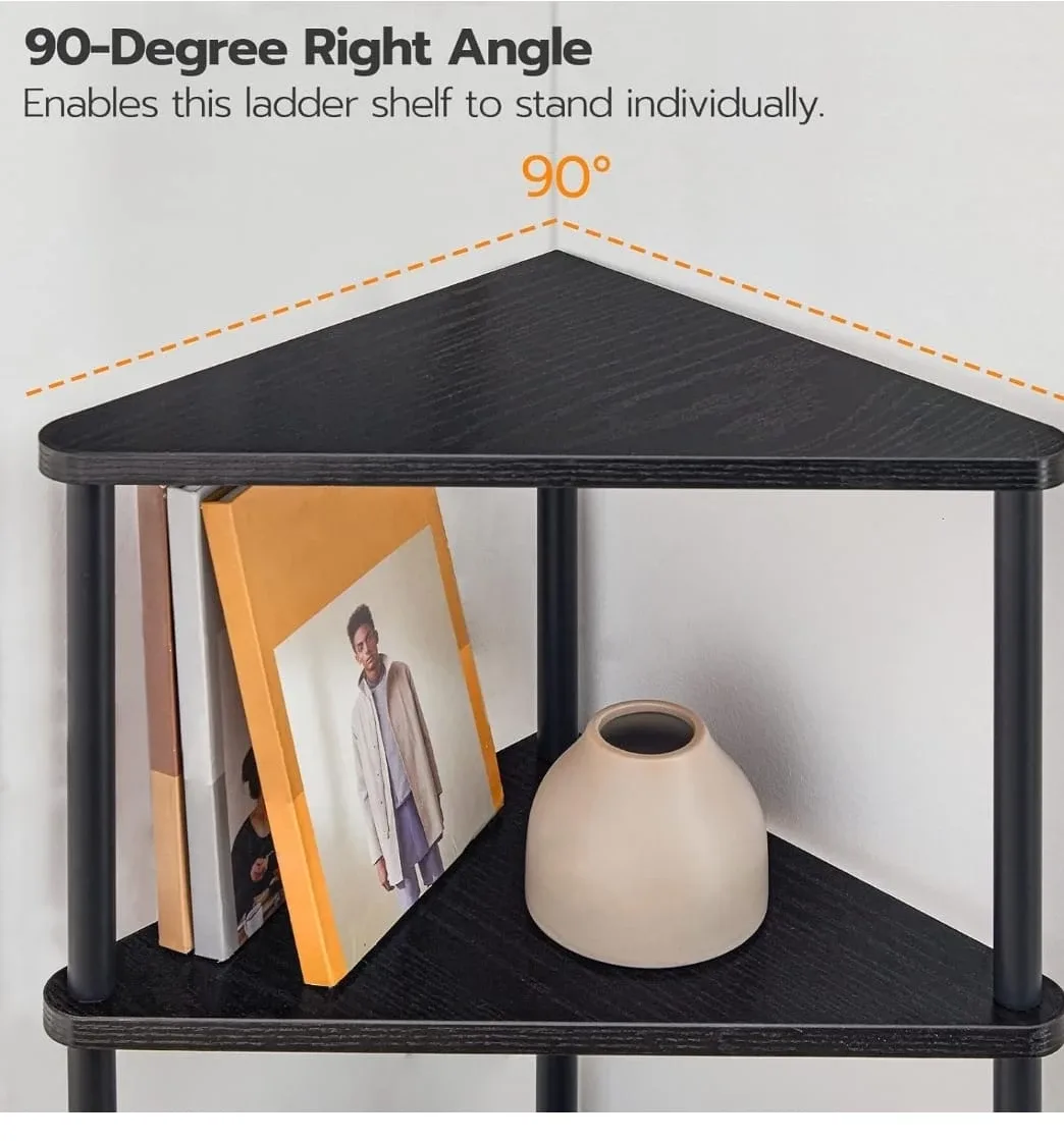 Black Corner Shelf - 5 Tier image indicator(6)