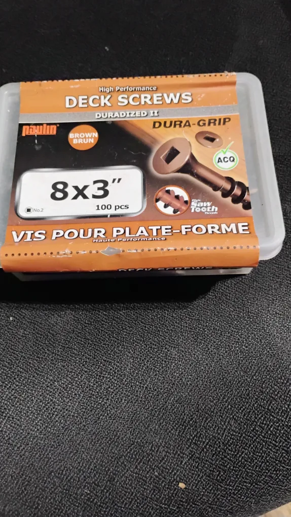 🇨🇦 Paulin Duradized II Deck Screws 8x3" thumbnail