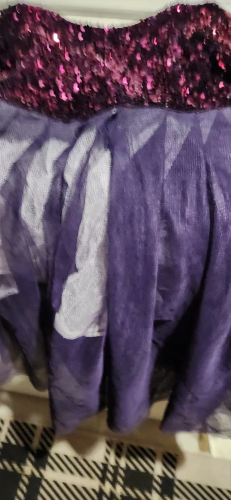 Purple Sequin & Tulle Dress🇨🇦size xxlarge thumbnail