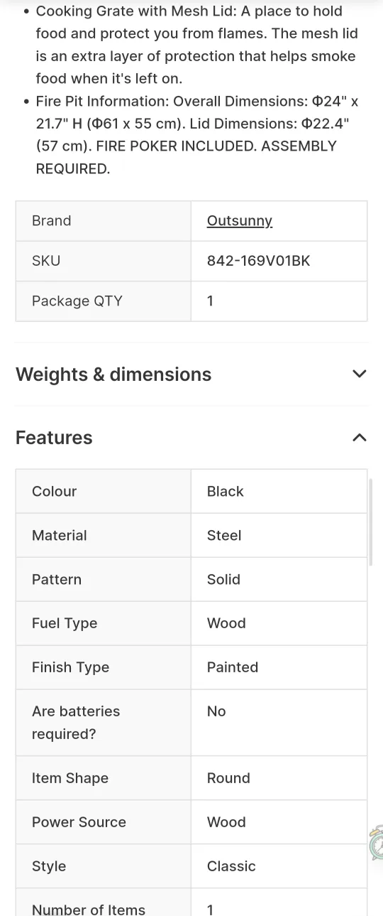 OUTDOOR FIRE PIT---BRAND NEW!! image indicator(4)